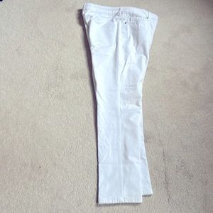 Coldwater creek, natural fit white jeans size petite 10. Stretch material